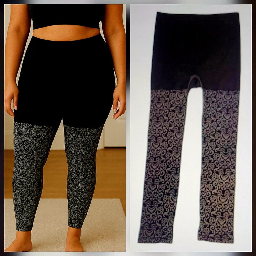 Lane Bryant Ultra Hi-Rise Smoothing Shaping Leggings/Footless Tights NEW